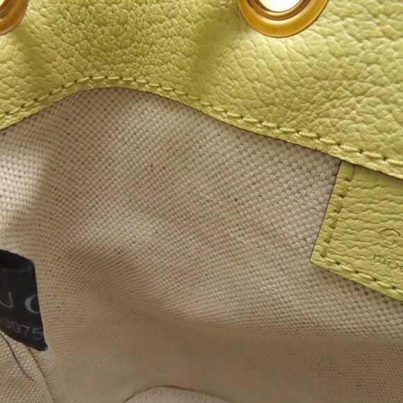 GUCCI Yellow Leather Shoulder Bag - Picture 8 of 13